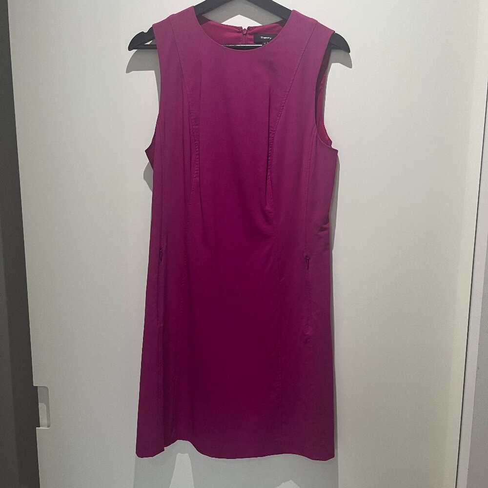 Theory Classic Sheath Dress 100% Wool Size US 10 Brand New without Tag